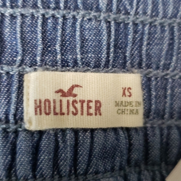 Hollister blue cotton drawstring shorts. - Picture 6 of 7